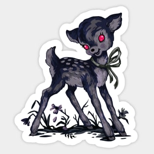 Creepy Fawn Sticker